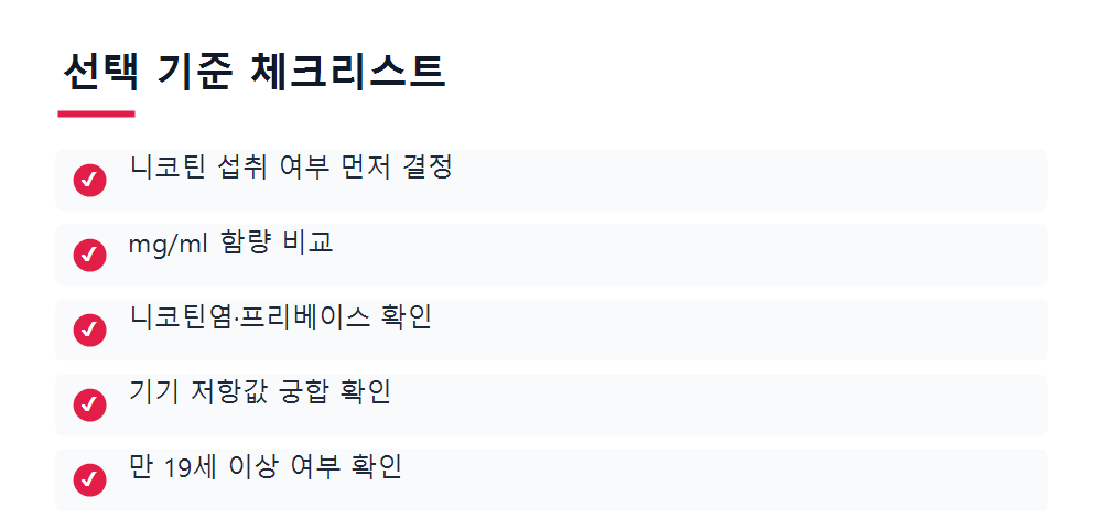 선택 기준 체크리스트